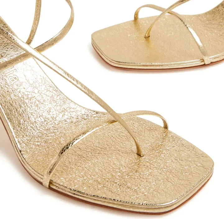 Cross Front 70mm laminated-leather sandals - Image 4
