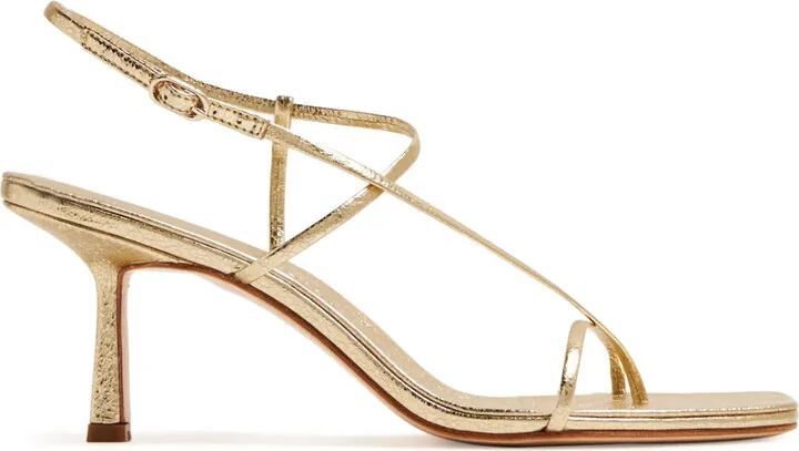 Cross Front 70mm laminated-leather sandals