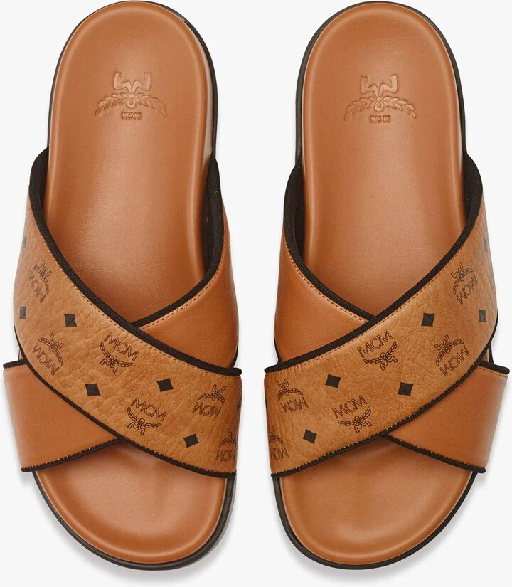 Cross Sandal in VIsetos Leather Mix - Image 5