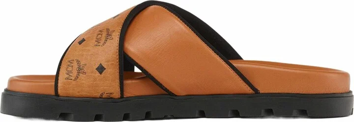 Cross Sandal in VIsetos Leather Mix - Image 2