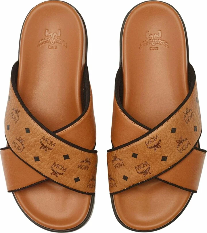 Cross Sandal in VIsetos Leather Mix - Image 5