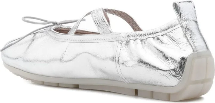 Cross-Strap Bow Ballet Flats - Image 3
