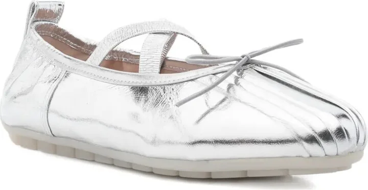 Cross-Strap Bow Ballet Flats - Image 2