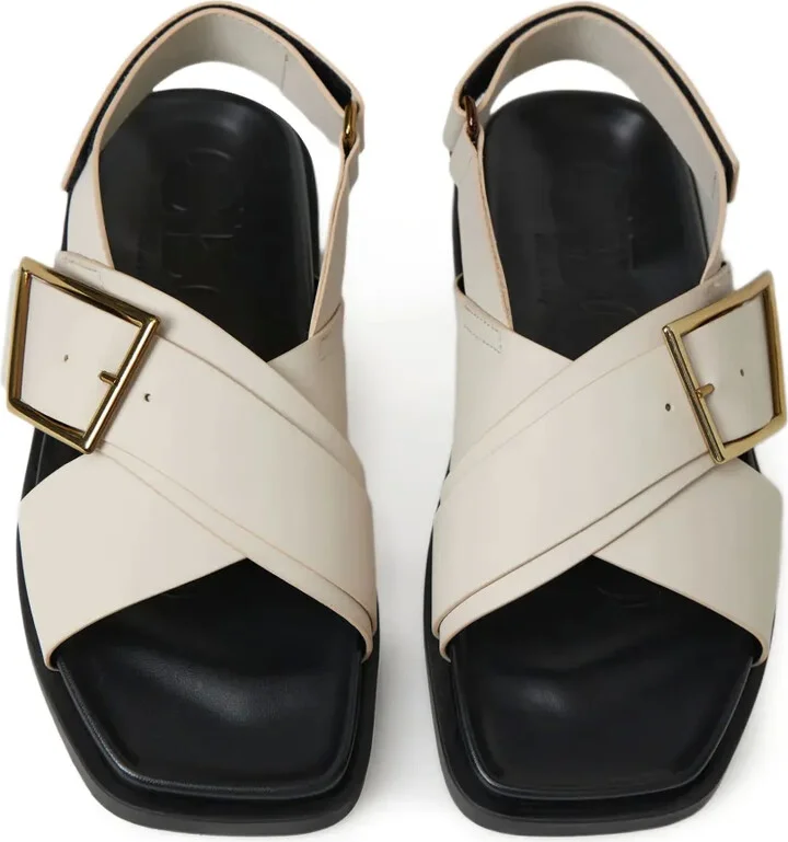 Cross-Strap Buckle Sandals - Image 3