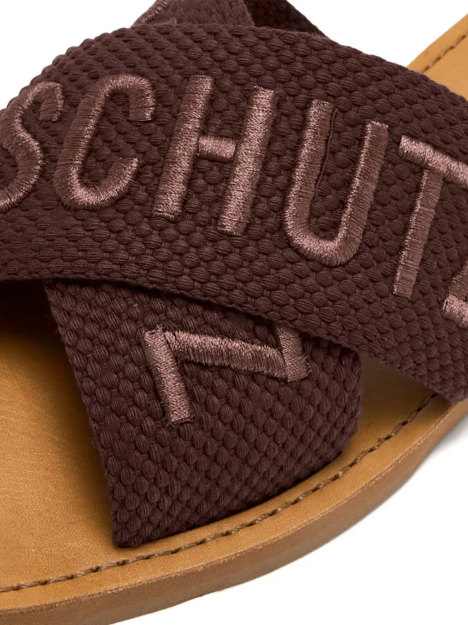 Cross-Strap Embroidered Sandals - Image 3