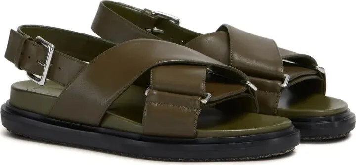 Cross-Strap Flat Sandals - Image 2