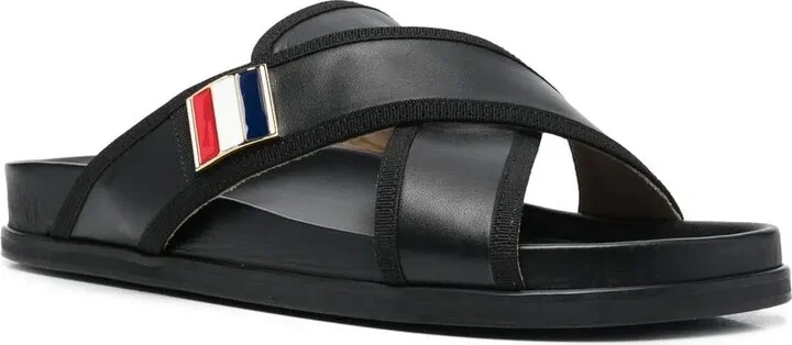 Cross-Strap Flat Sandals - Image 2