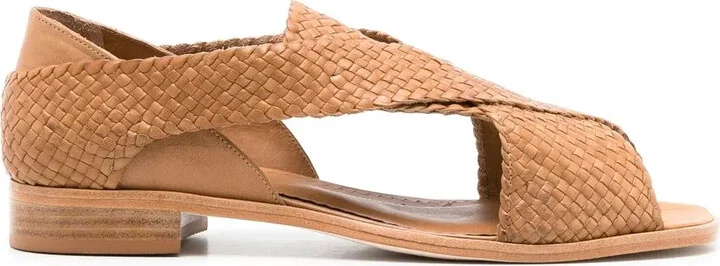 Cross-Strap Flat Sandals