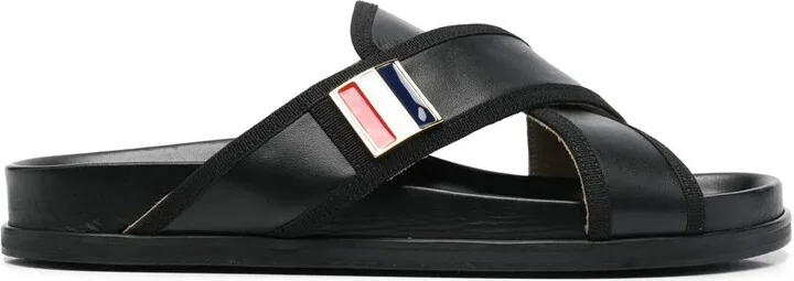 Cross-Strap Flat Sandals