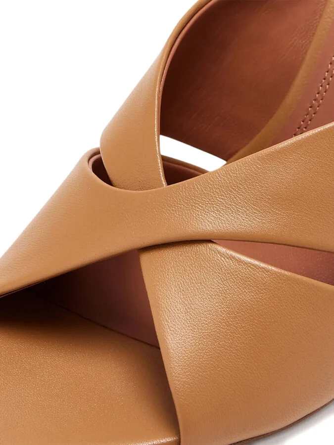 Cross-Strap Heeled Sandals - Image 4