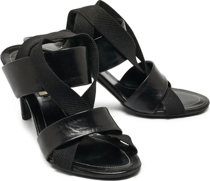 Cross-Strap Heeled Sandals - Image 2