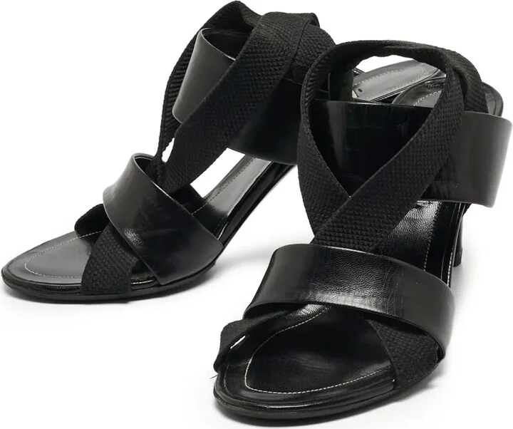 Cross-Strap Heeled Sandals - Image 3