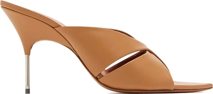 Cross-Strap Heeled Sandals