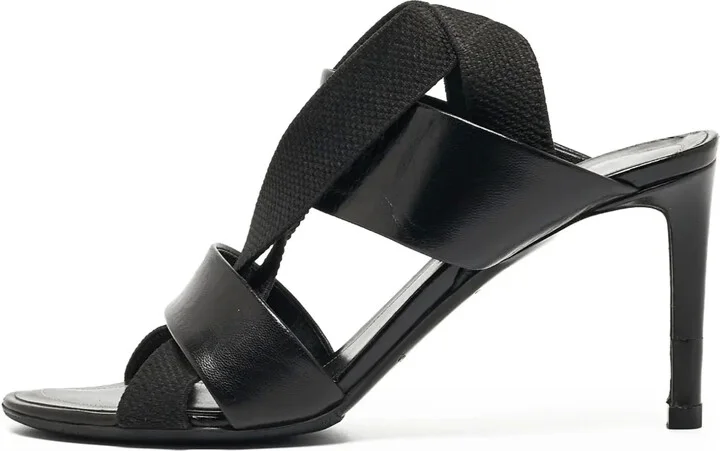 Cross-Strap Heeled Sandals
