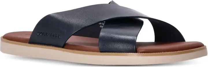 Cross-Strap Leather Sandals - Image 2