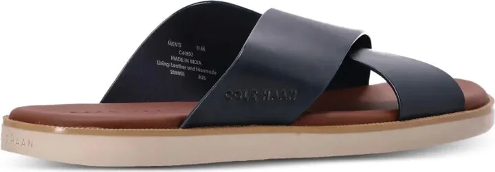 Cross-Strap Leather Sandals - Image 3