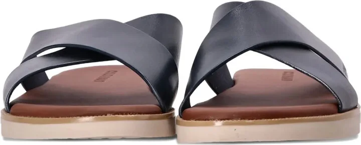 Cross-Strap Leather Sandals - Image 4