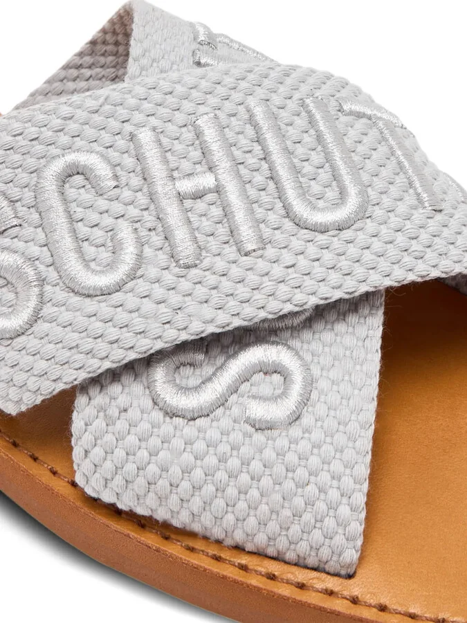 Cross-Strap Logo Sandals - Image 3