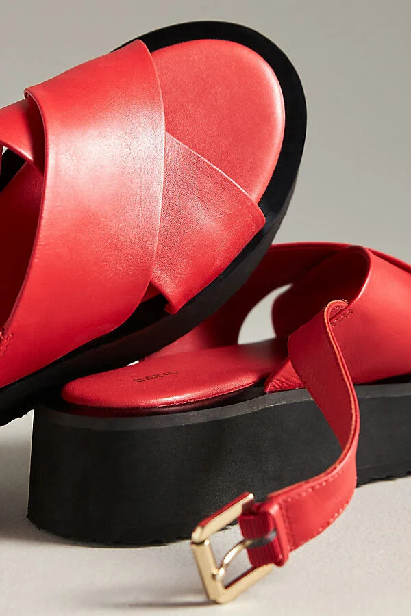 Cross-Strap Platform Sandals - Image 3