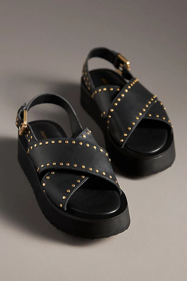 Cross-Strap Platform Sandals - Image 2