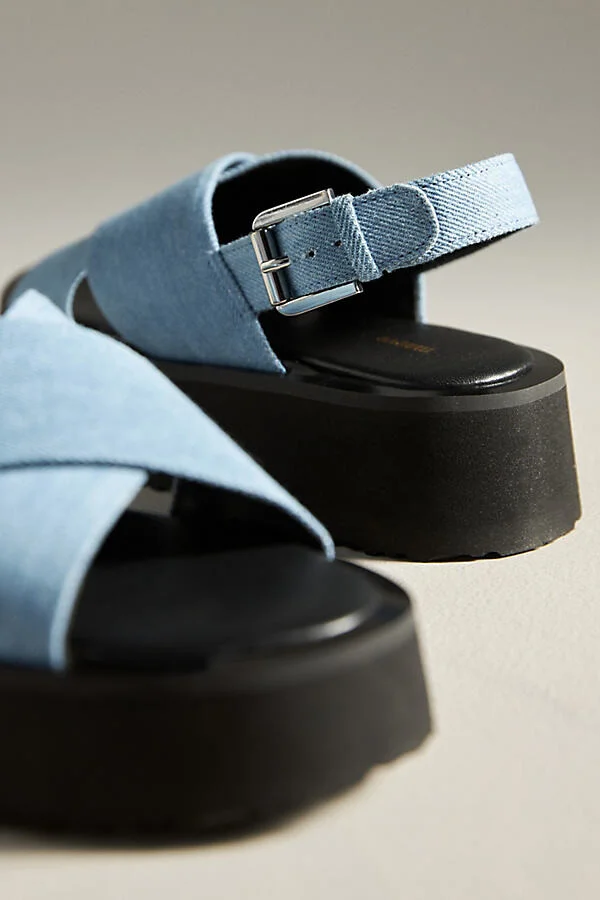 Cross-Strap Platform Sandals - Image 3