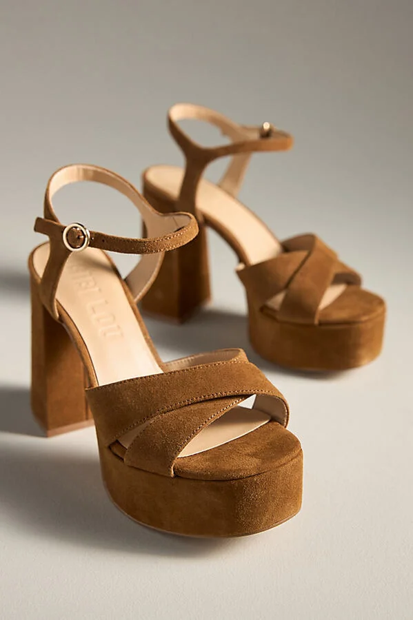 Cross-Strap Platform Sandals - Image 2