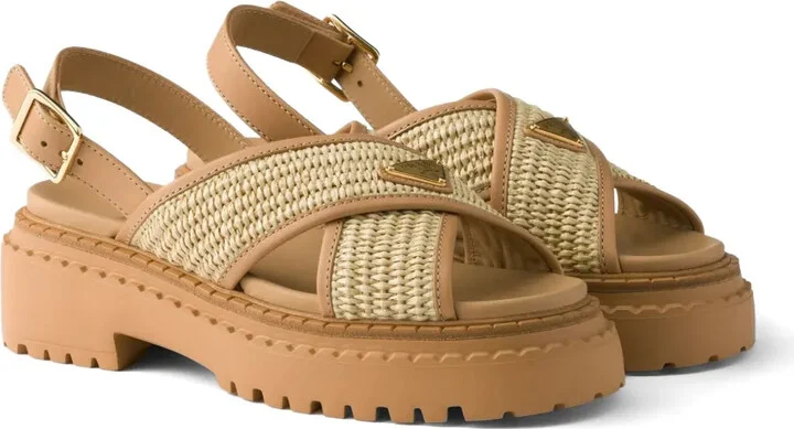 Cross-Strap Platform Sandals - Image 2