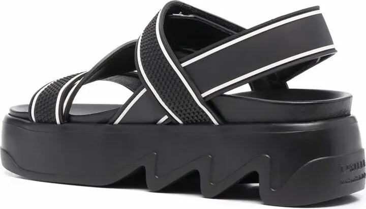 Cross-Strap Platform Sandals - Image 3