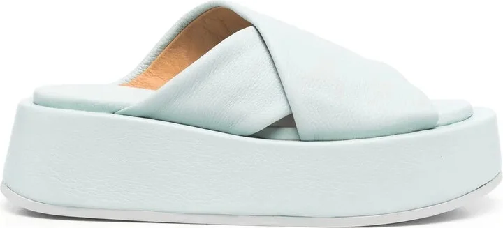 Cross-Strap Platform Sandals
