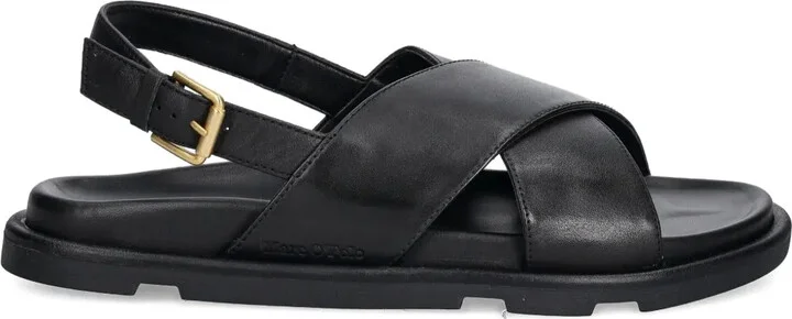 Cross-Strap Slingback Sandals