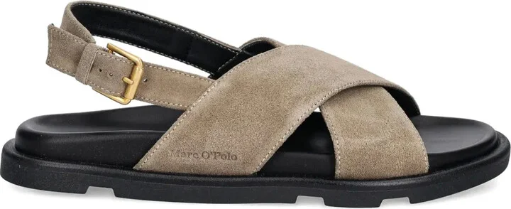 Cross-Strap Slingback Sandals