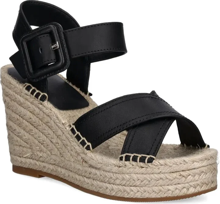 Cross-Strap Wedge Espadrilles - Image 2