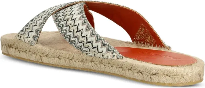 Cross-Strap Woven Slides - Image 3