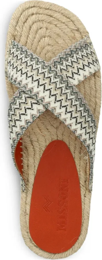 Cross-Strap Woven Slides - Image 4
