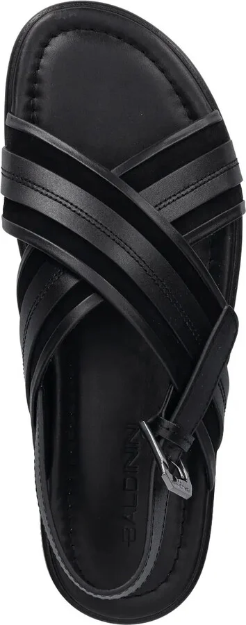 Crossed-Strap Leather Sandals - Image 3