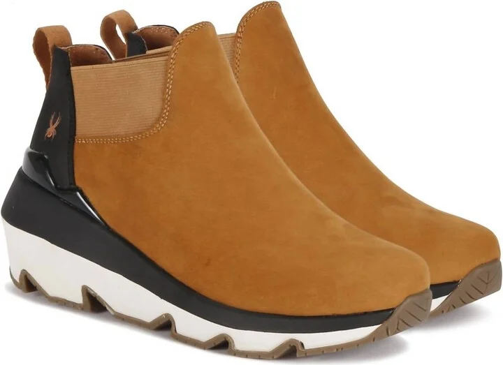 Crossover Bootie In Brown Spice