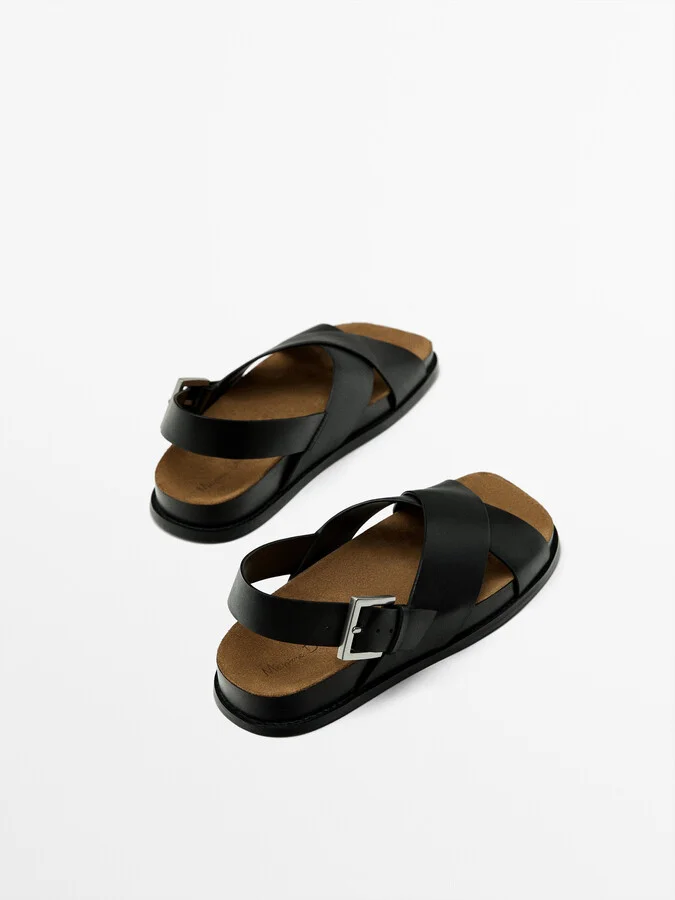Crossover Buckle Sandals - Image 4