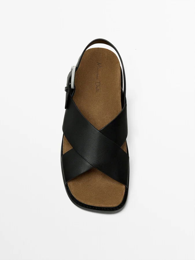 Crossover Buckle Sandals - Image 5