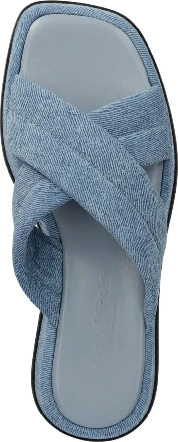 Crossover Denim-Effect Sandals - Image 3