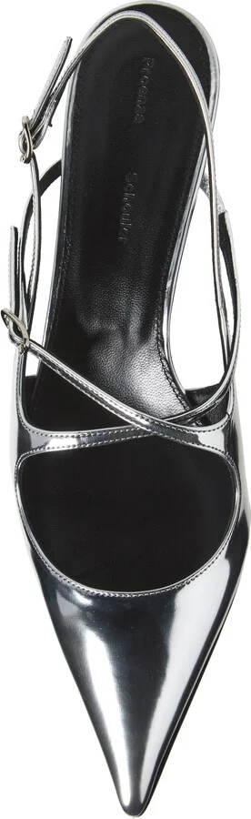 Crossover Kitten Heel Slingback Pump - Image 5
