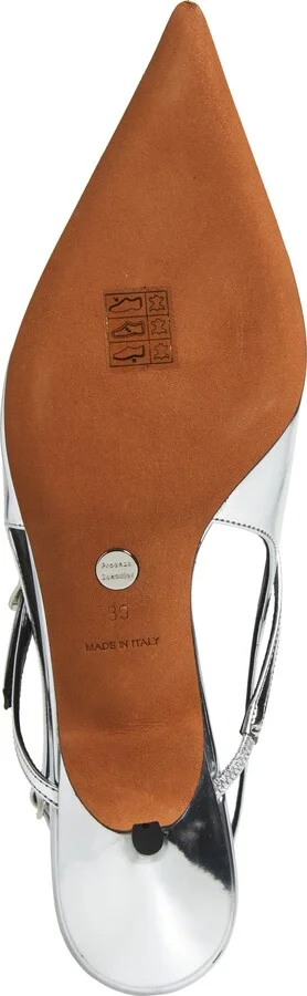 Crossover Kitten Heel Slingback Pump - Image 6