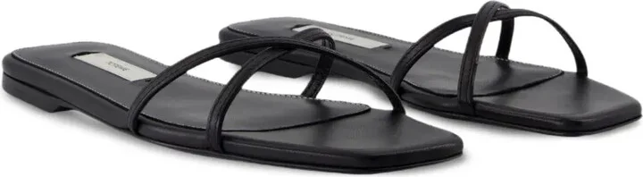 Crossover Leather Sandals - Image 2