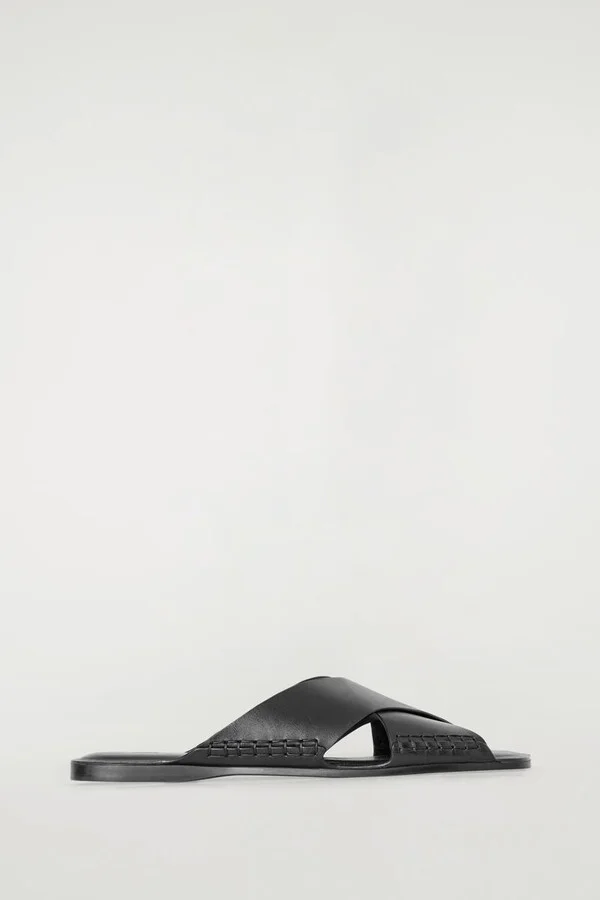 Crossover Leather Sandals