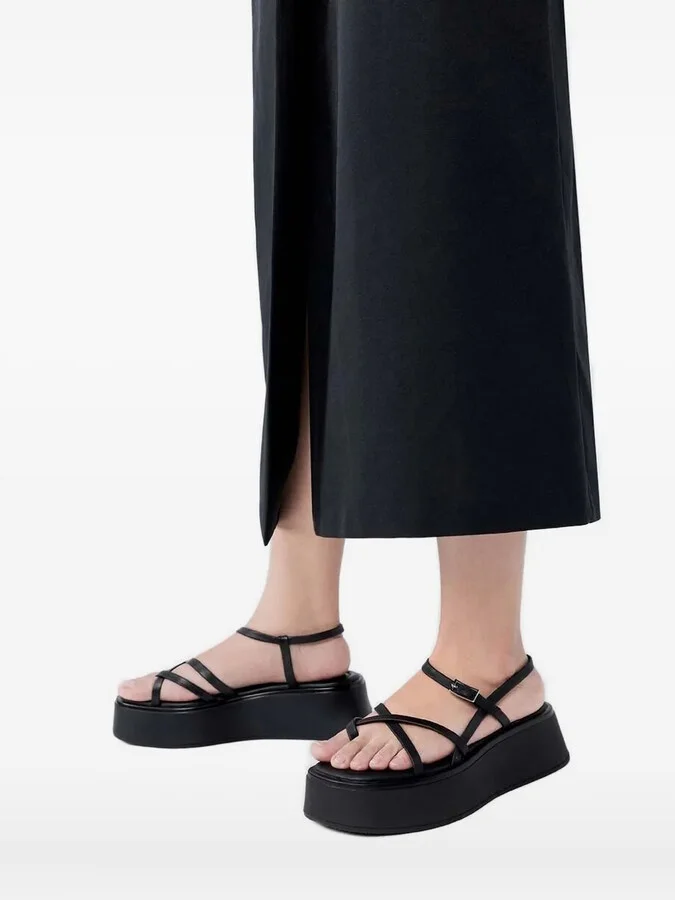 Crossover Platform Sandals - Image 5