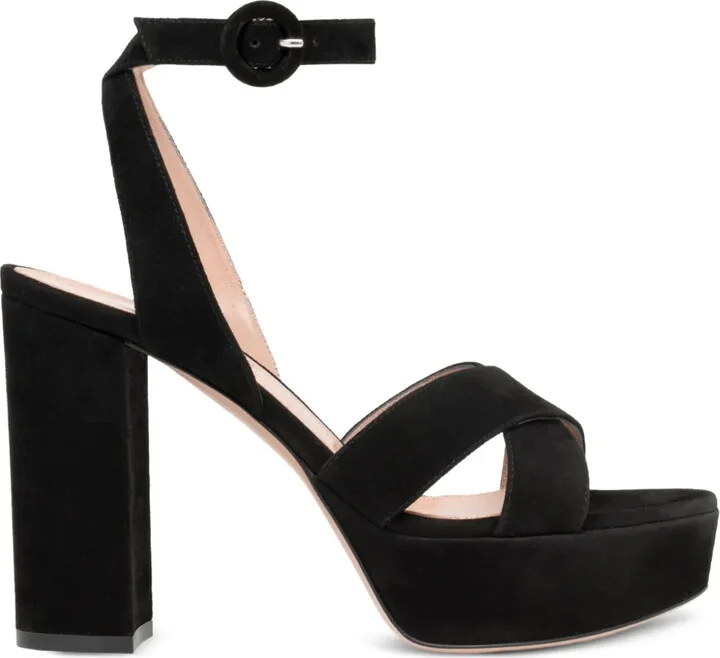 Crossover Platform Sandals