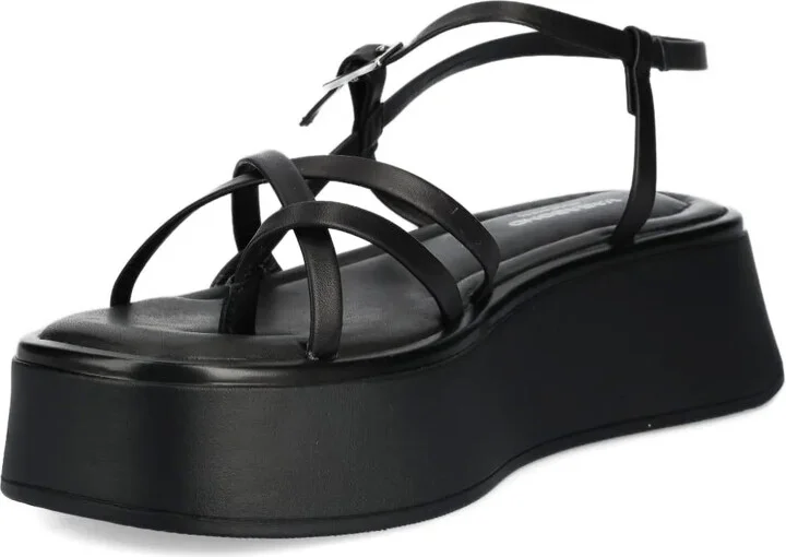 Crossover Platform Sandals