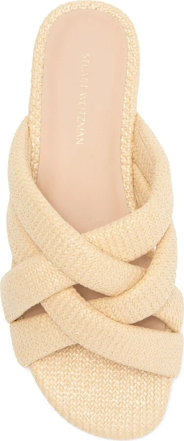 Crossover Raffia Slide Sandal - Image 5