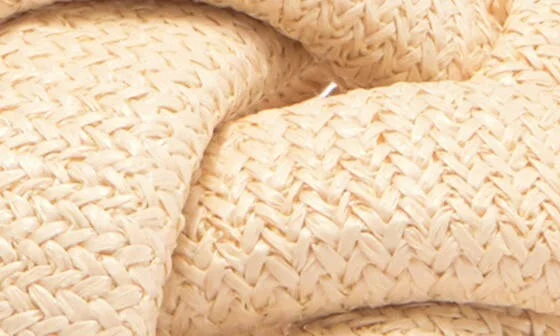 Crossover Raffia Slide Sandal - Image 7