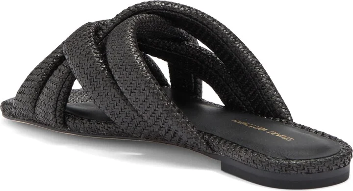 Crossover Raffia Slide Sandal - Image 8