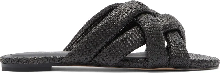 Crossover Raffia Slide Sandal - Image 10